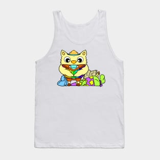 School start of school children school bag Tank Top